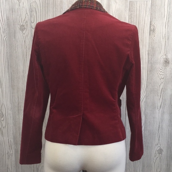 Bets by Canvasbacks Red Corduroy Blazer Size 8 - Picture 8 of 16